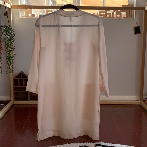 Bcbg Cream Sheer Dress Perfect as Swim Cover-Up - Picture 2 of 4
